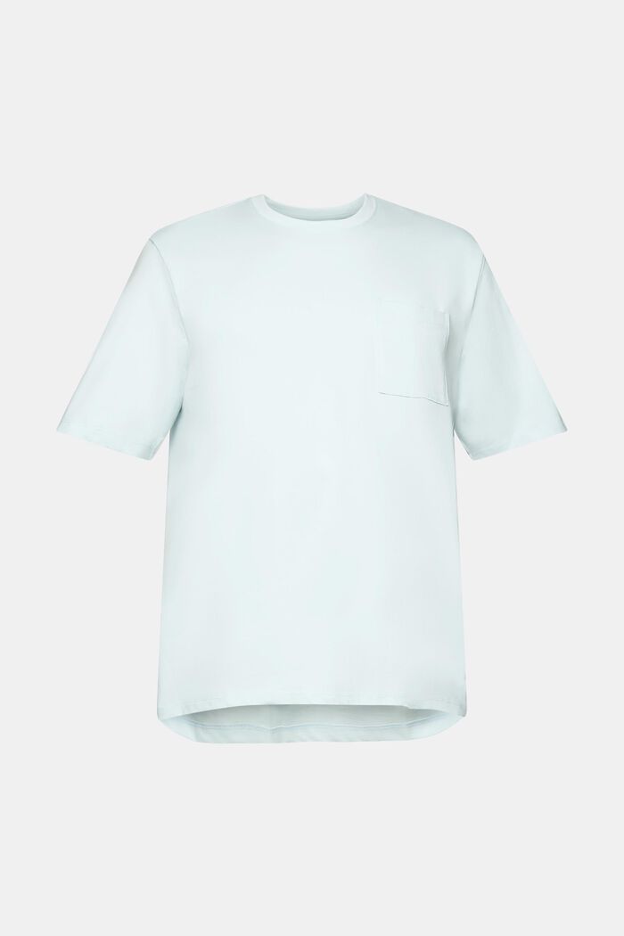 Jersey T-shirt, 100% katoen, LIGHT AQUA GREEN, detail image number 2