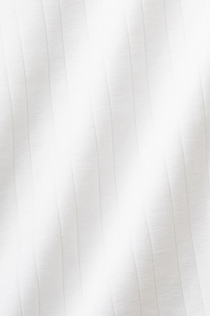T-shirt met vierkante hals, WHITE, detail image number 4