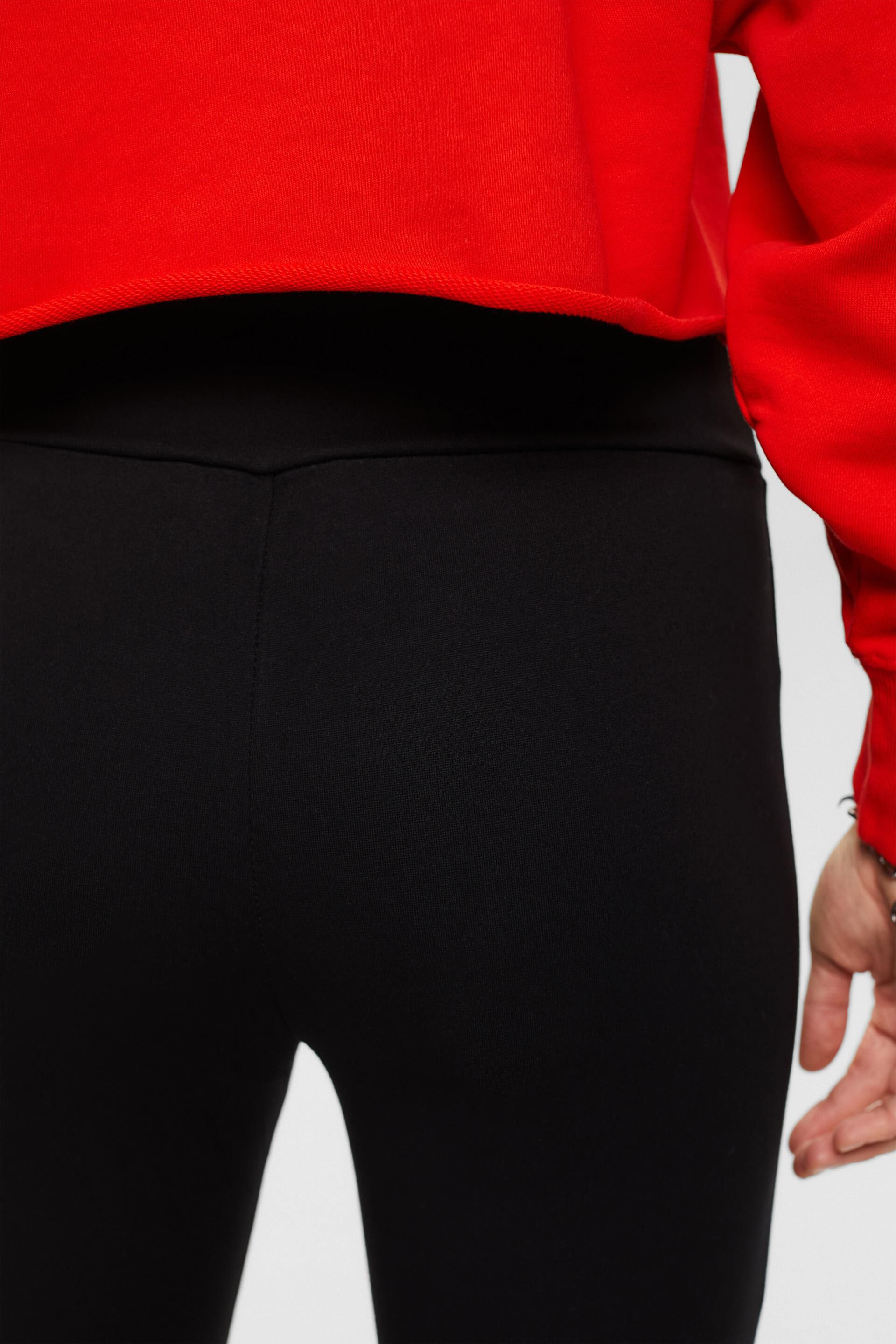 ESPRIT - Geribde legging met split in de zoom in onze e-shop